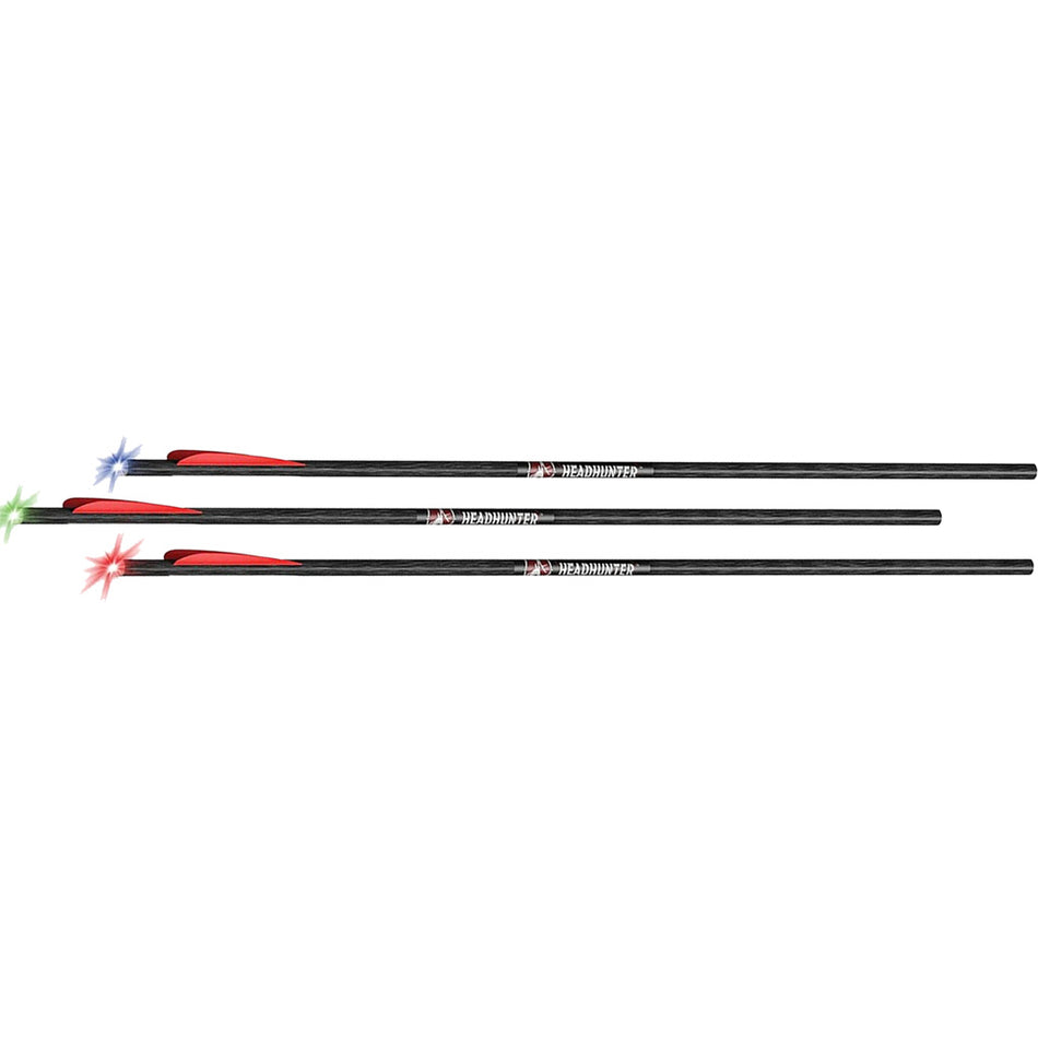 Barnett Headhunter 20 in. Carbon Crossbow Bolts Lighted Nocks 3-Pack