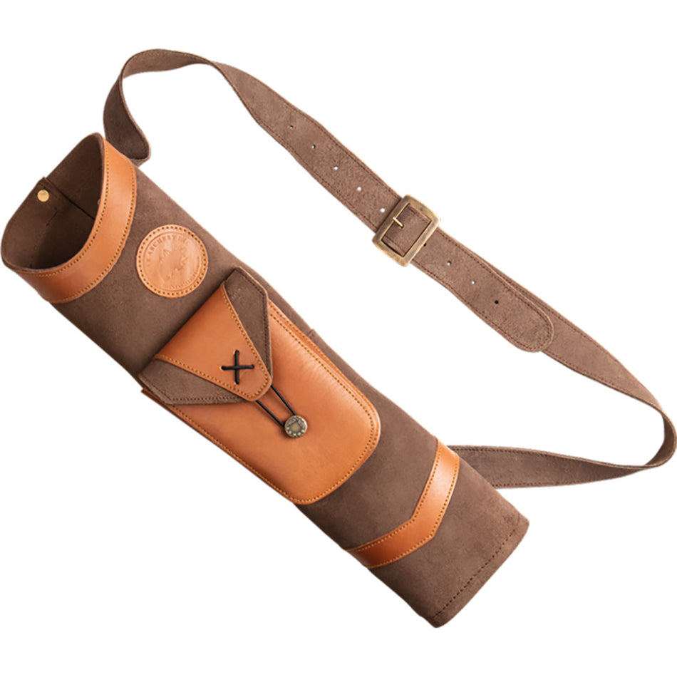Fred Bear Super Light Back Quiver Two-Tone Leather