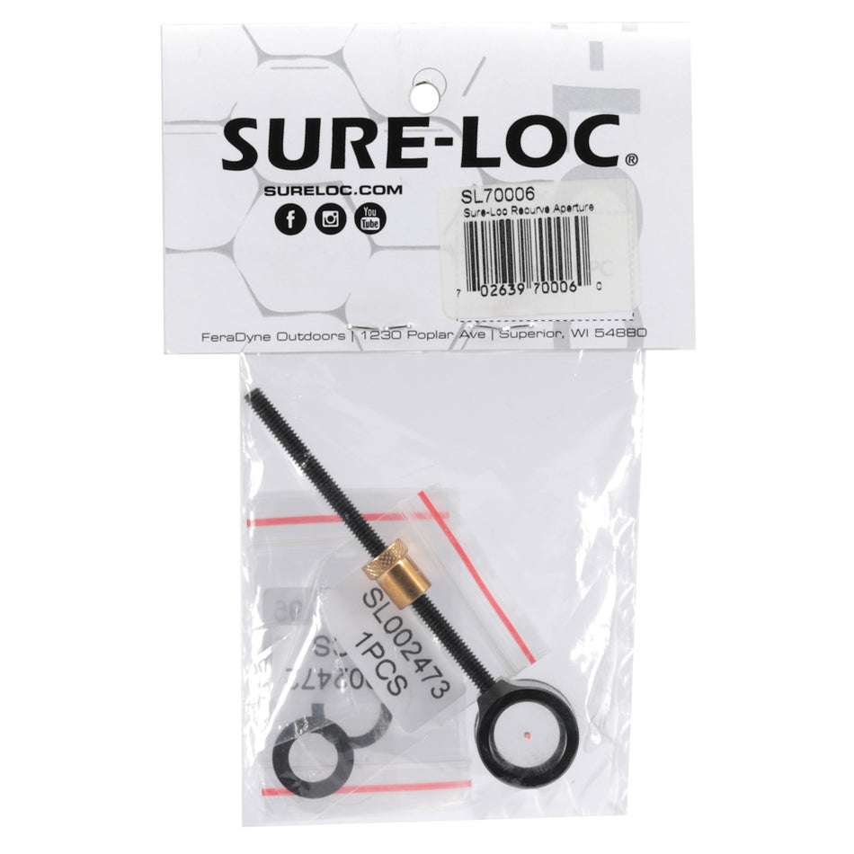 SureLoc Recurve Aperture Holder Black or Silver Beiter 8mm Tunnel