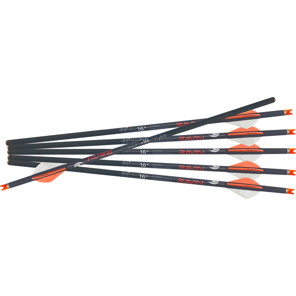 Ravin .003 R18 Crossbow Arrows 16 in. 6 pk.