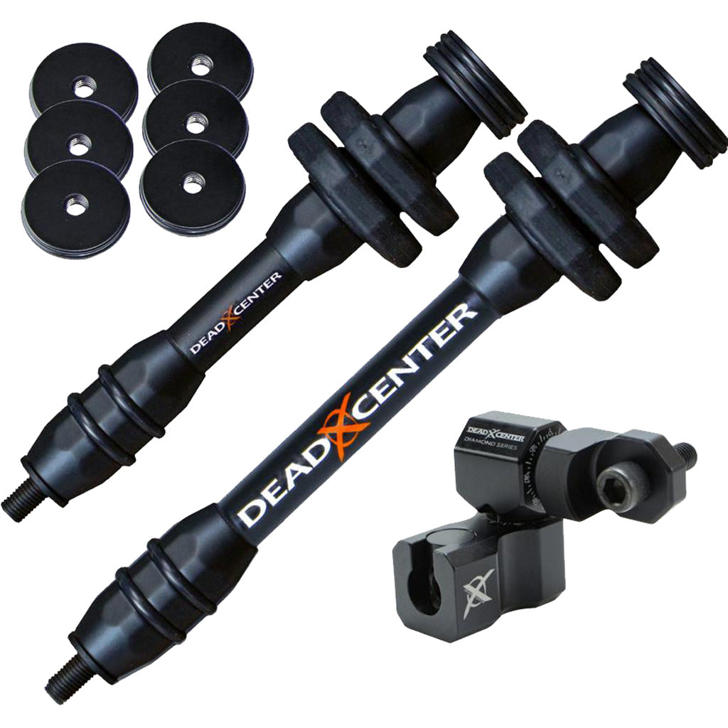 Dead Center Dead Level Hunter Carbon V2 Lite Stabilizer Kit Black 8"/6"