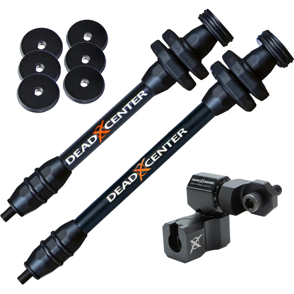 Dead Center Dead Level Hunter Carbon V2 Lite Stabilizer Kit Black 10"/8"
