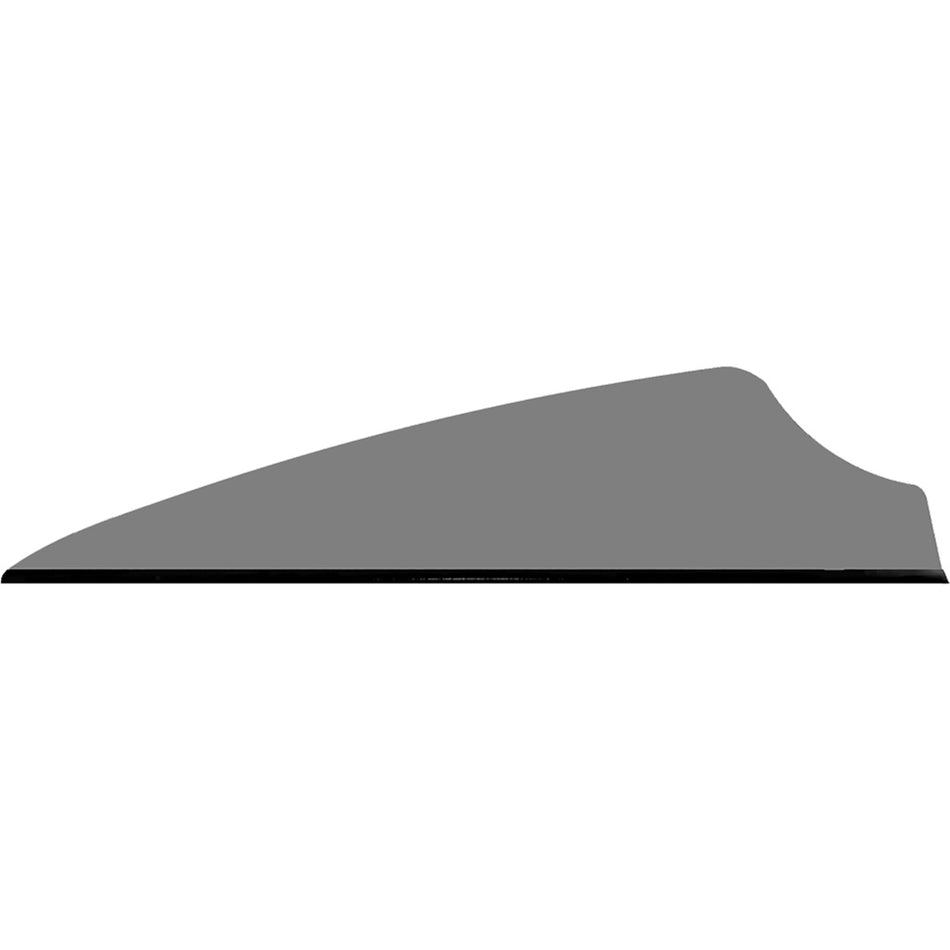 Q2i Fusion X-II Low-Profile Arrow Vanes Grey 2.1" 100 Pack