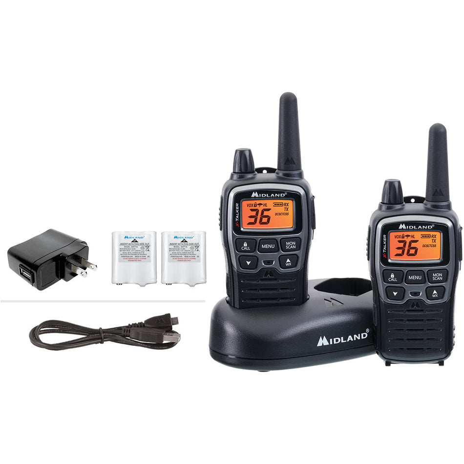 Midland X-Talker T71VP3 36-Channel Two-Way Radio Bundle