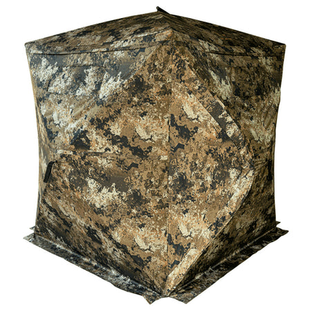 Buck Bourbon Rack House 150+ Four-Sided Hub Ground Blind Veil Wideland