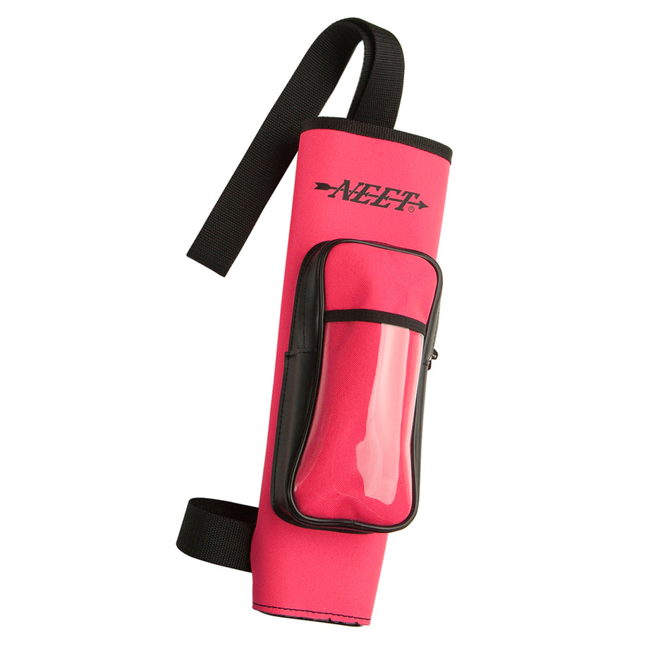 Neet NY-BQ-4 Neon Pink Youth Archery Back Quiver Right Hand