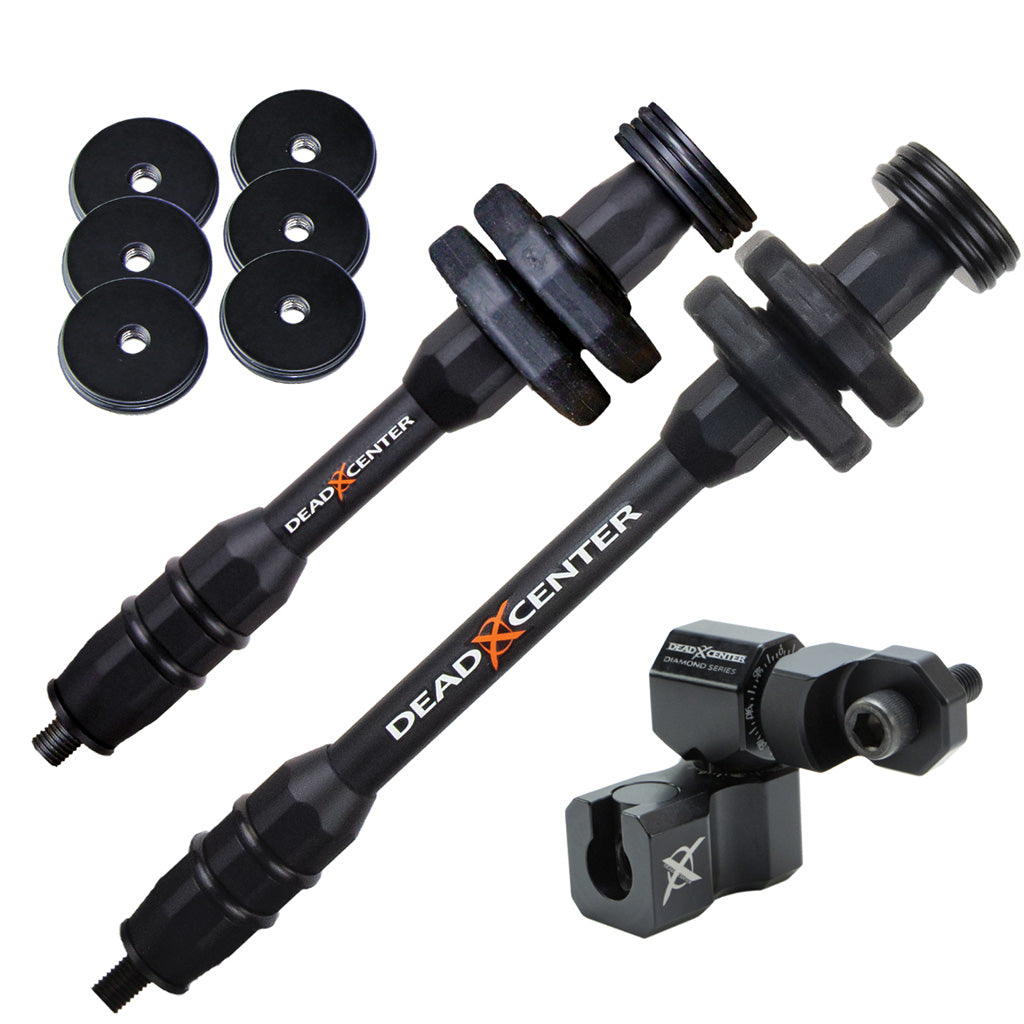 Dead Center Hunter XS Lite Combo Bowhunter Stabilizer Black 8in./6in.