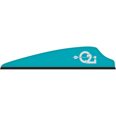 Q2i Fusion X-II Teal Archery Vanes 2.5 in. Pack of 100