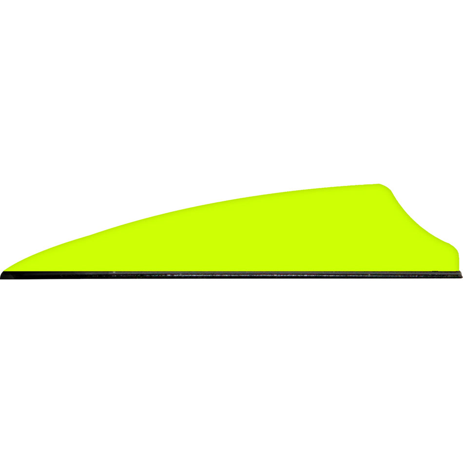 Q2i Fusion X-II Neon Yellow Archery Vanes 2.5 in. Pack of 100