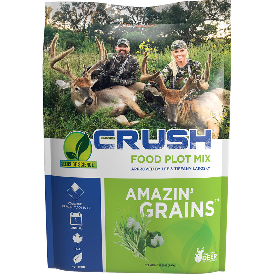 AniLogics CRUSH Amazing Grains Green Field Food Plot Seed 12.5 lb.