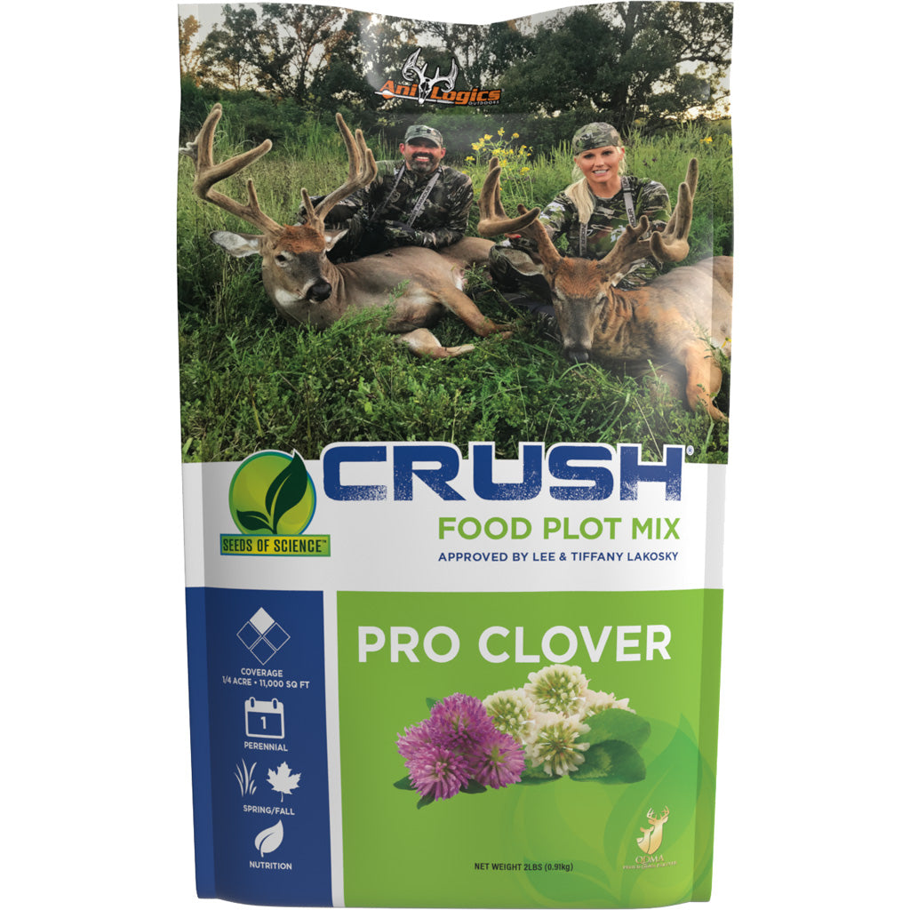 AniLogics CRUSH Pro Clover Mix Food Plot Seed 2 lb.