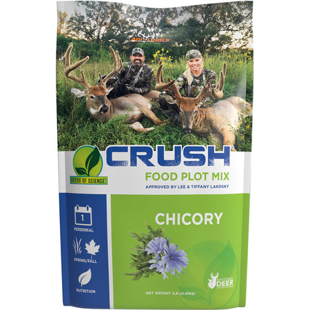 AniLogics CRUSH SOS Chicory Deer Food Plot Seed 1 lb.