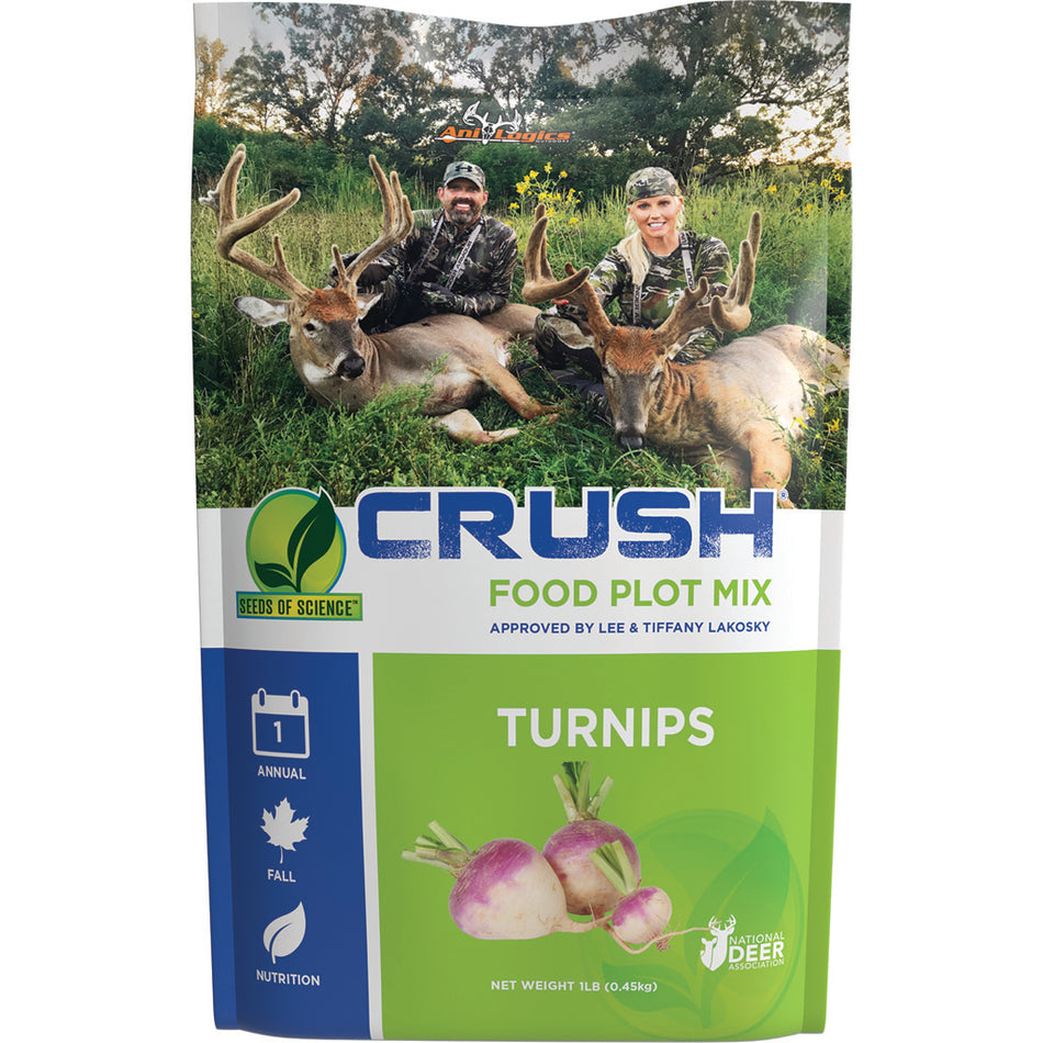 AniLogics CRUSH SOS Turnip Food Plot Seed 1 lb.