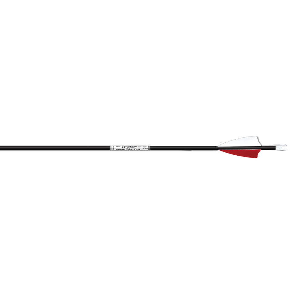 Easton Vector 4mm Carbon Arrow Bulk Pack 600 Spine 2.3 in. Vanes 72 Count