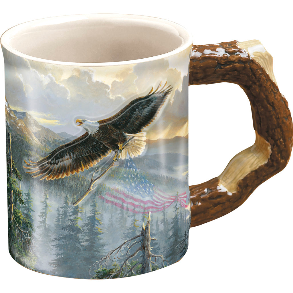 Wild Wings Bald Eagle Sculpted Mug Rebuilding America 16 oz