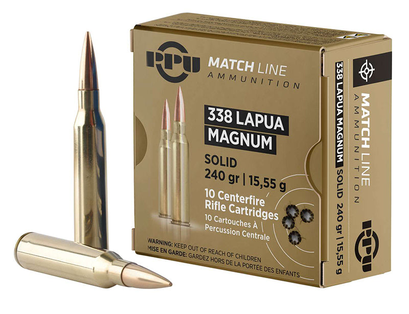 Prvi Partizan .338 Lapua Magnum PPM338 Match Copper Solid 240 Grain