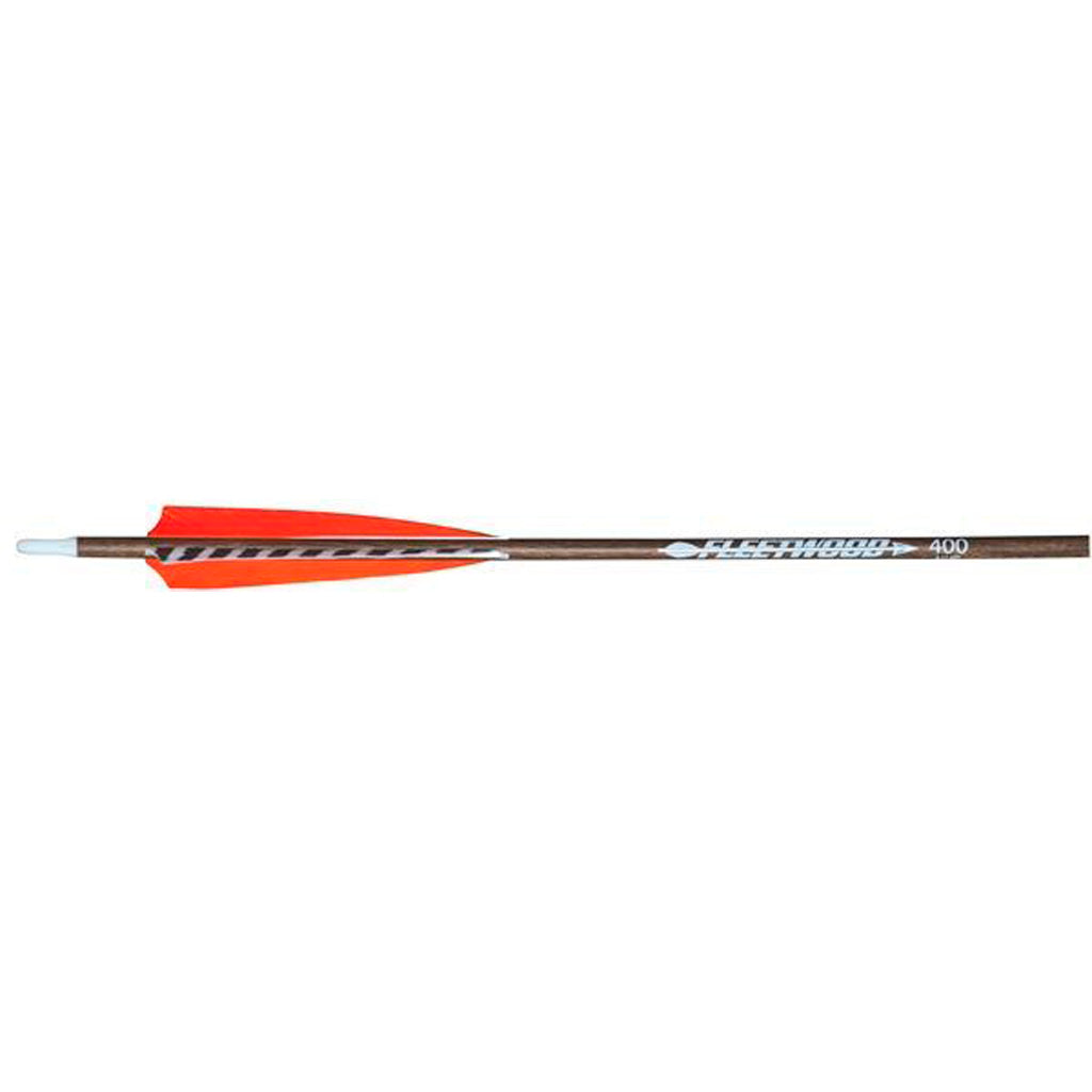 Fleetwood Carbon Woodgrain Arrows Spine 400 Feather Fletched 6 pk.