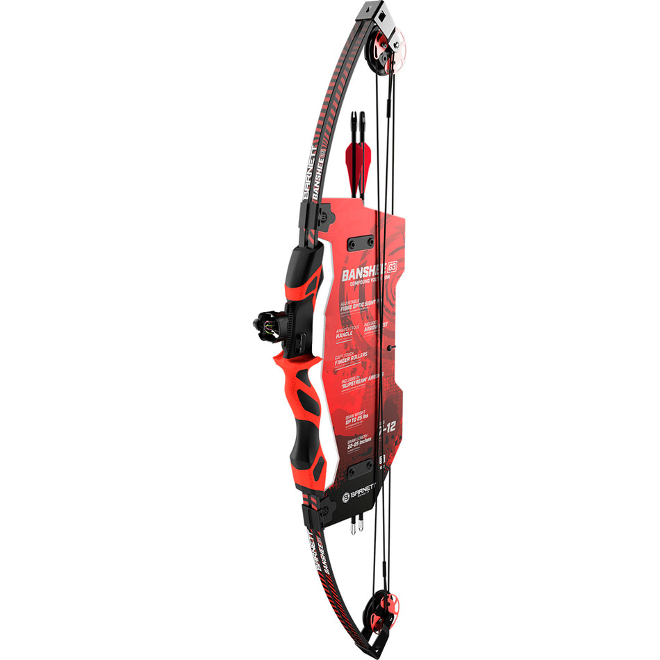 Barnett Banshee G3 15 lb. Right-Hand Compound Bow Red