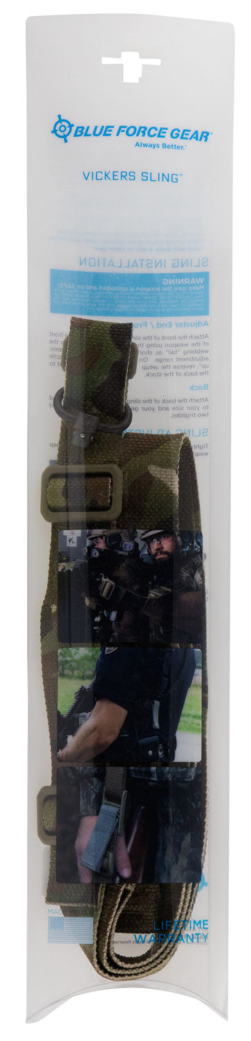 Blue Force Gear Vickers 221 One-Two Point AR Sling MultiCam Cordura with QD Swivel