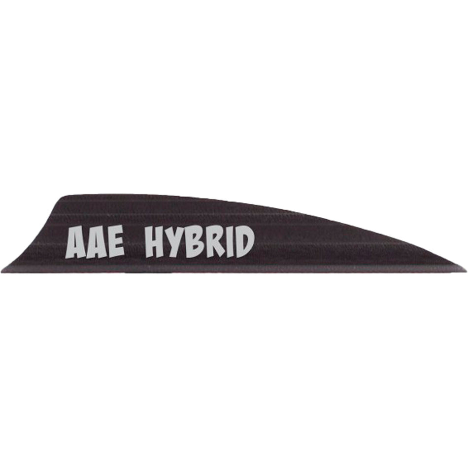 AAE Hybrid 2.0 Shield Cut Fletching Black 50 pk.