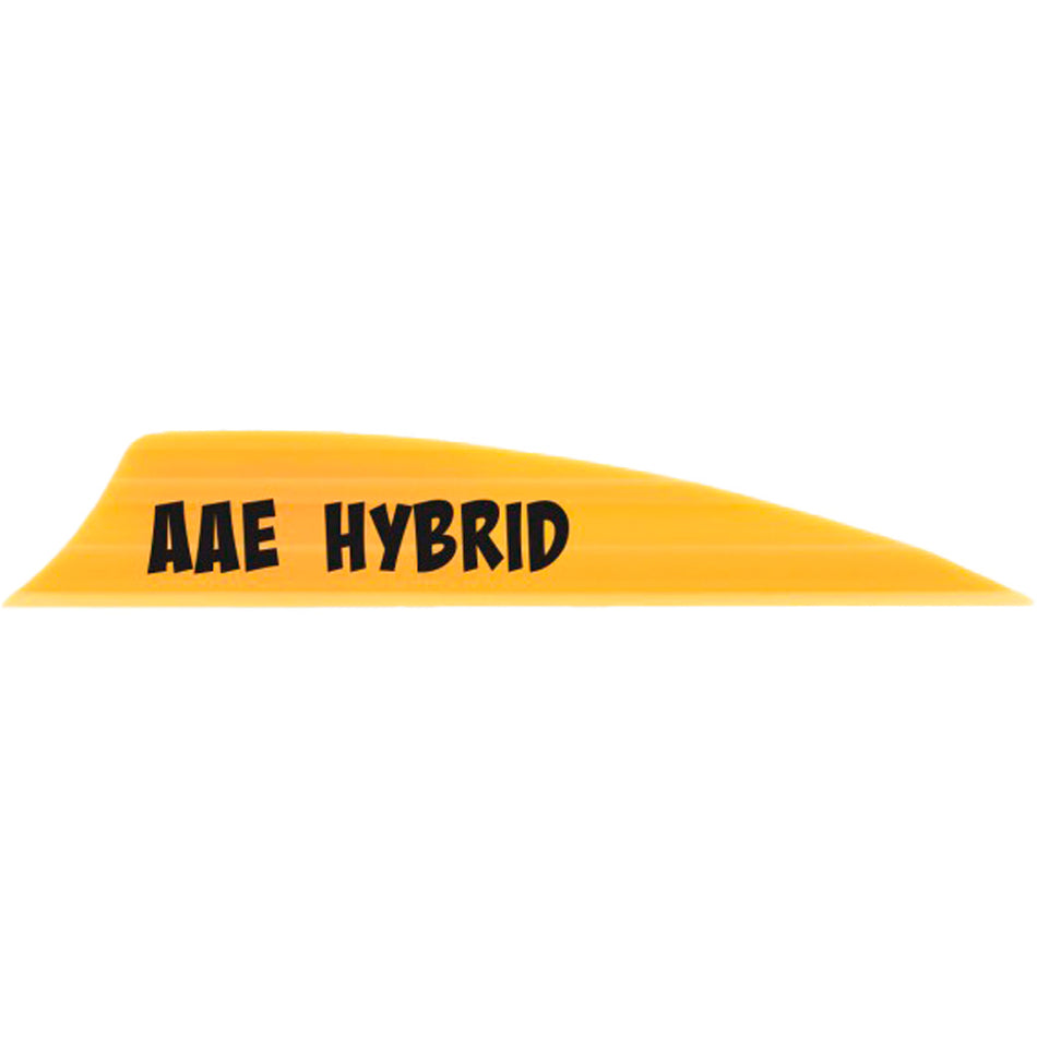 AAE Hybrid 2.0 Shield Cut Fletching Vanes Fire Orange Pack of 50