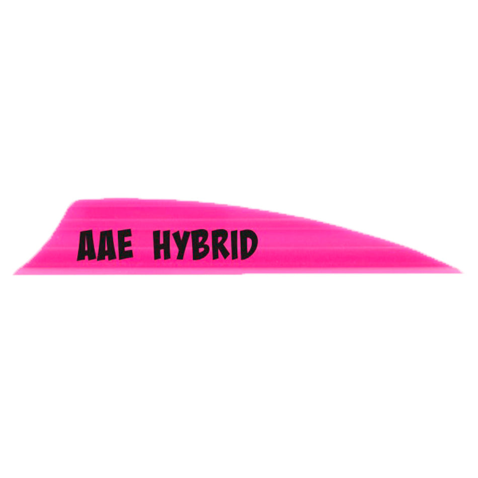 AAE Hybrid 2.0 Shield Cut Fletching Vanes Hot Pink Pack of 50