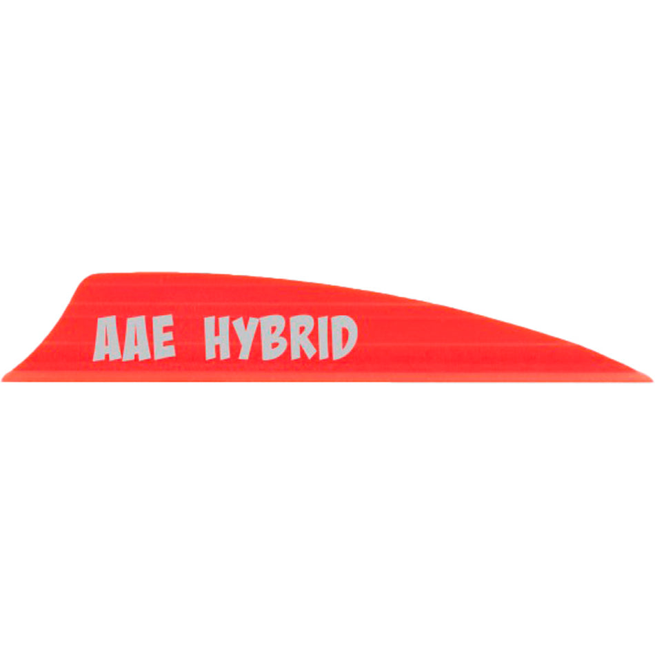 AAE Hybrid 2.0 Shield Cut Fletching Vanes Red Pack of 50