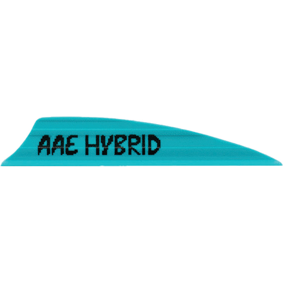 AAE Hybrid 2.0 Shield Cut Fletching Vanes Teal Pack of 50