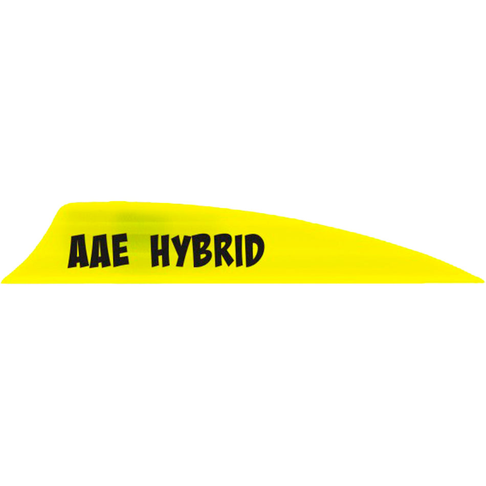 AAE Hybrid 2.0 Shield Cut Fletching Vanes Yellow Pack of 50