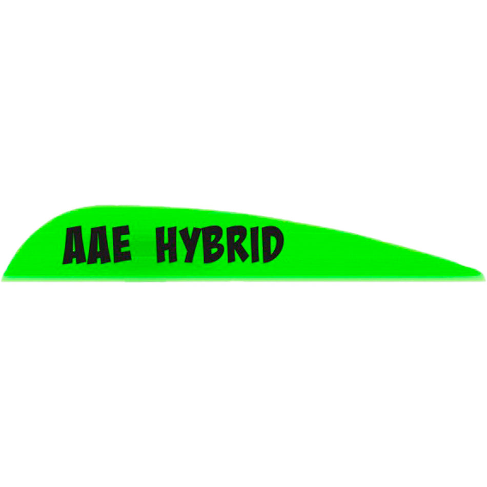 AAE Hybrid 23 Plastifletch Vanes Bright Green Pack of 50