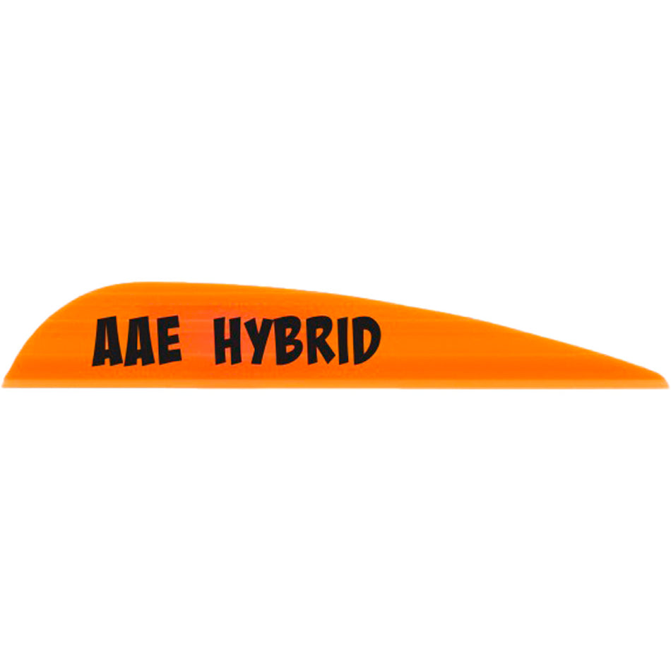 AAE Hybrid 23 Plastifletch Vanes Fire Orange Pack of 50