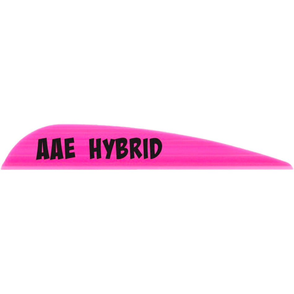 AAE Hybrid 23 Plastifletch Vanes Hot Pink Pack of 50