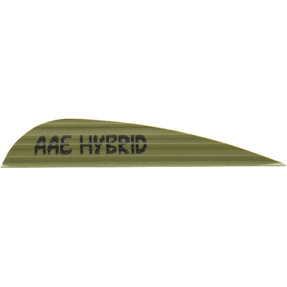 AAE Hybrid 23 Plastifletch Vanes OD Green Pack of 50
