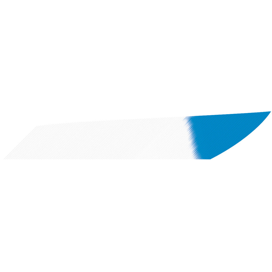 Gateway Mako White Blue Tip Fletching Feathers 3.125" LW 50pk