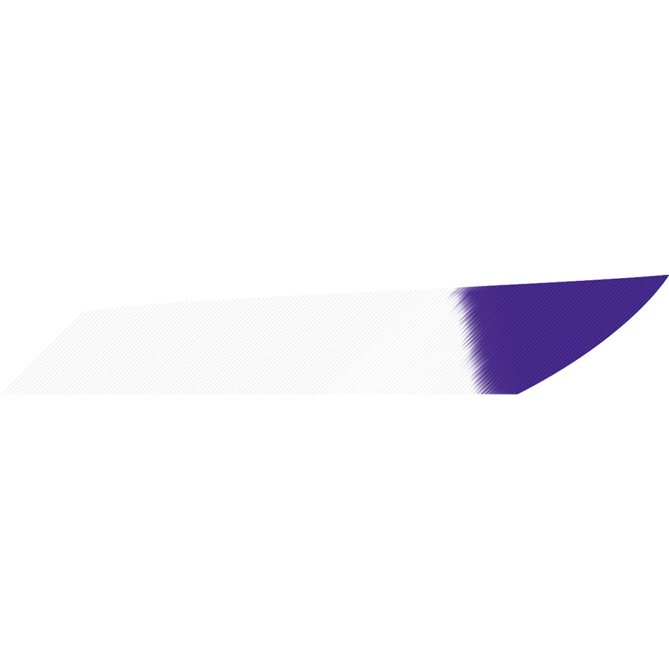 Gateway Mako White Purple Tip Fletching Feathers 3.125" LW 50pk