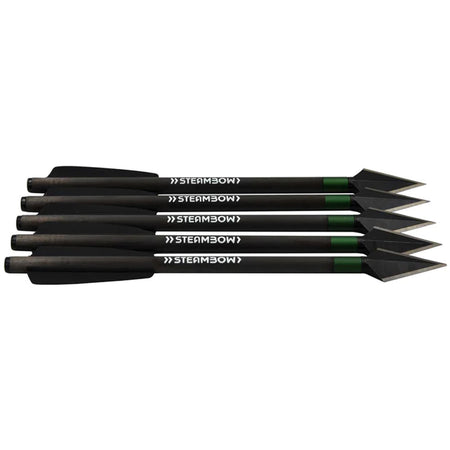 Steambow Carbon Warbolts Set of 5 with Tool Steel Point