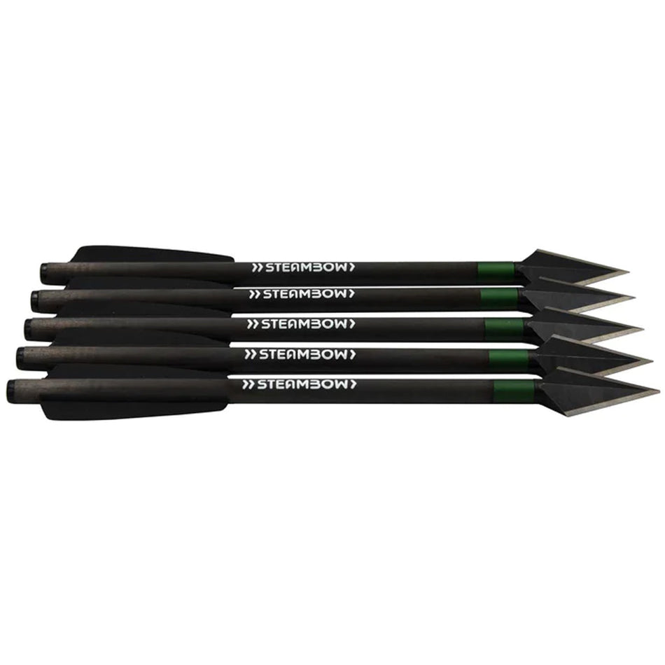 Steambow Carbon Warbolts Set of 5 with Tool Steel Point