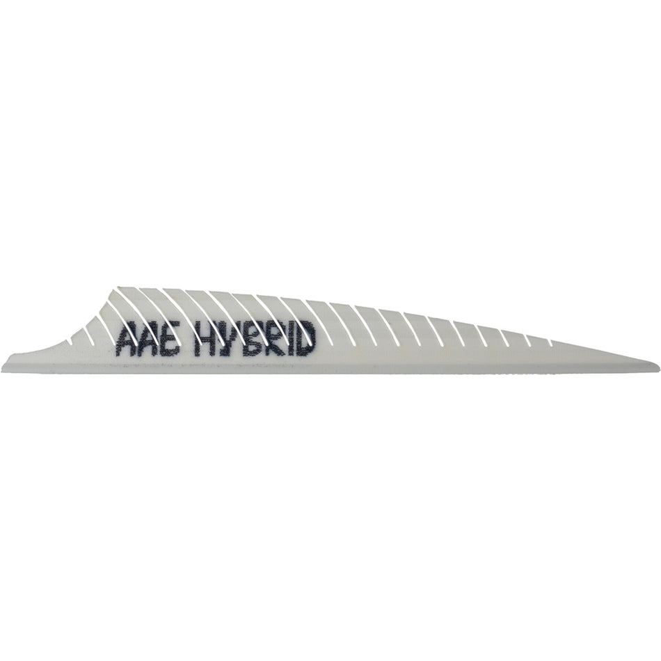 AAE Hybrid PHNX White Arrow Vanes 50 pk. - 3.5 Inch