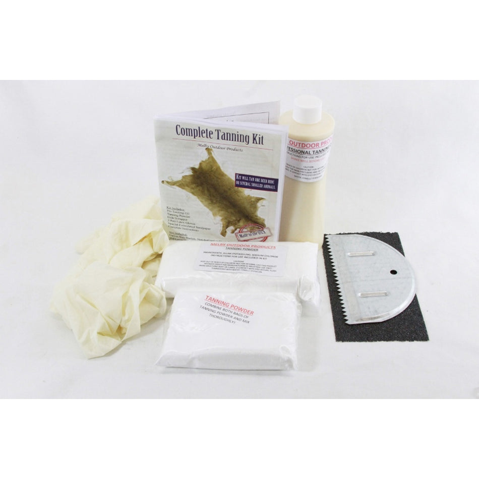 Melby All-in-One Animal Hide Tanning Kit with Pro Tanning Oil and Powder