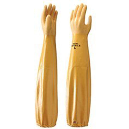 Atlas Trappers Gauntlet Gloves Nitrile Coating Past-Elbow Length for Trappers