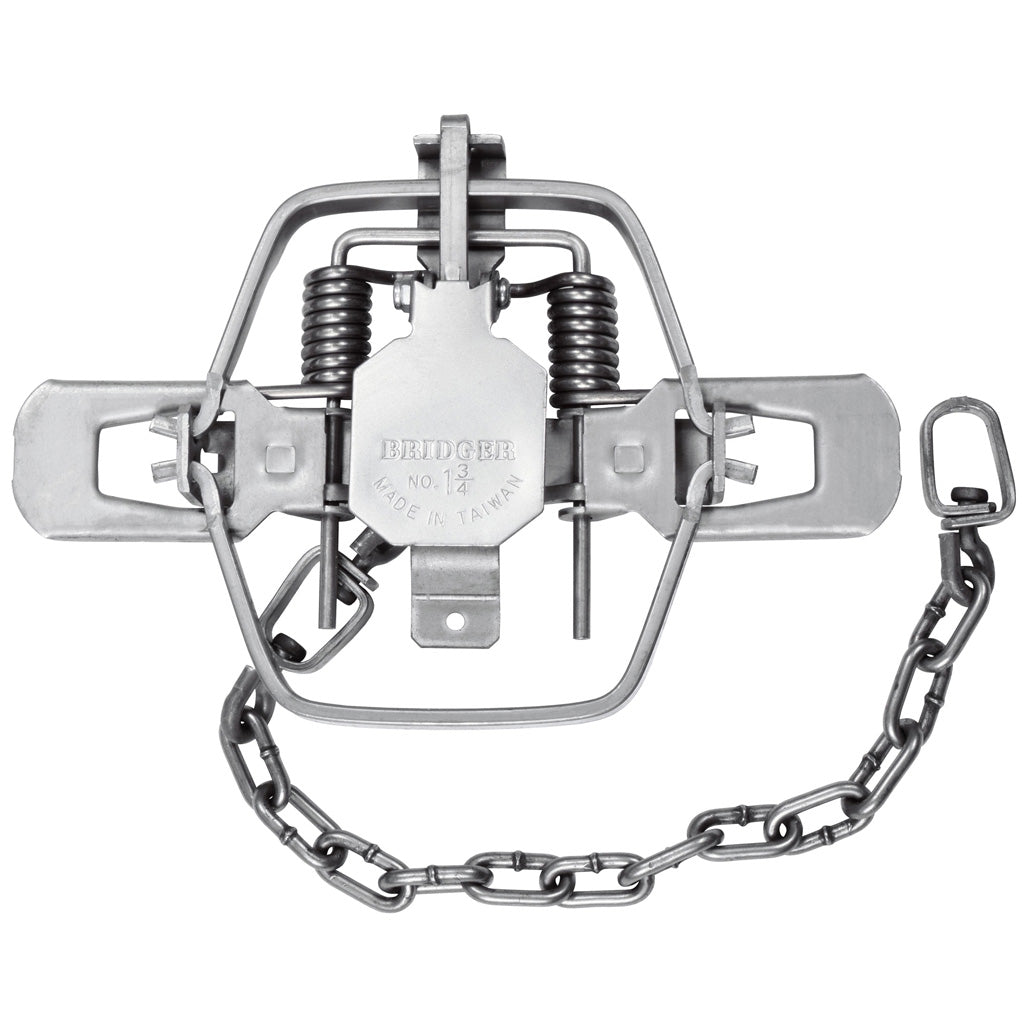 Bridger #1.75 Offset Jaw Coil Spring Trap for Fox Coyote and Raccoon