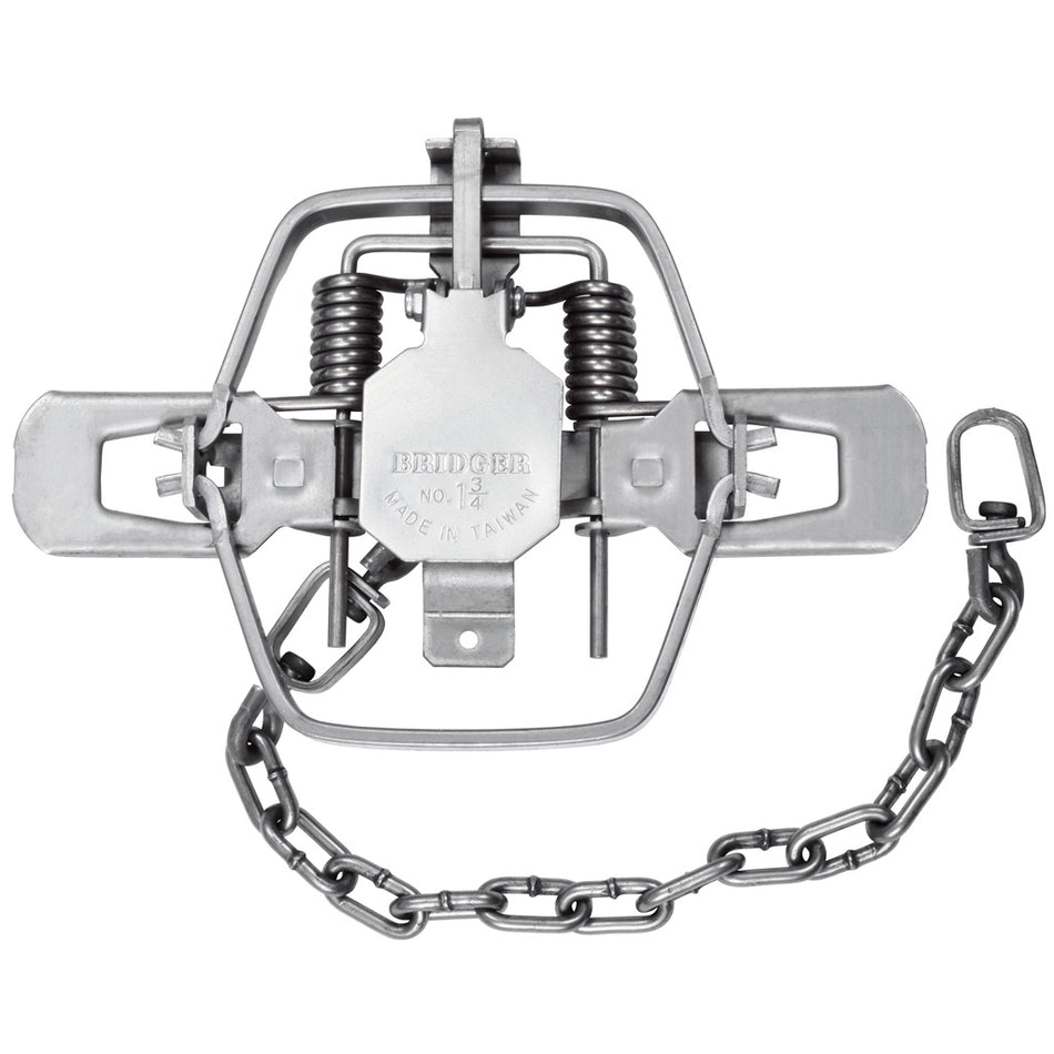 Bridger #1.75 Offset Jaw Coil Spring Trap for Fox Coyote and Raccoon
