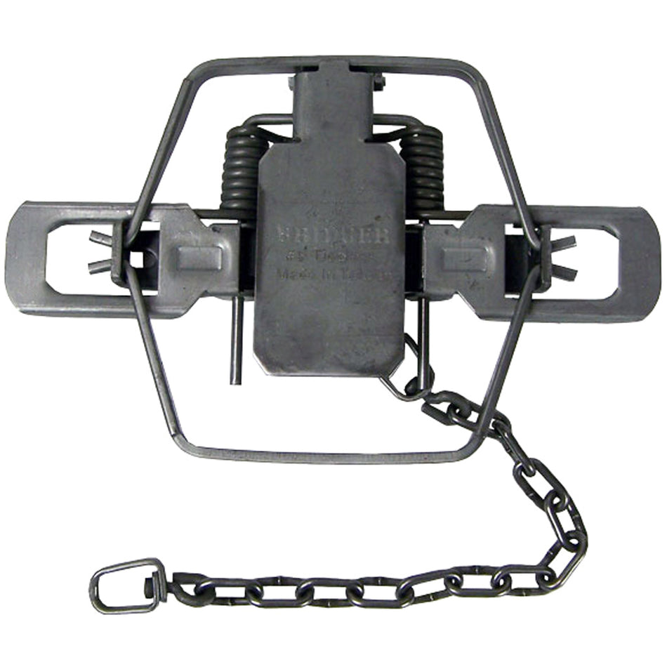 Bridger #3 Dogless 2-Coil Offset Trap with Fully Adjustable Pan Tension