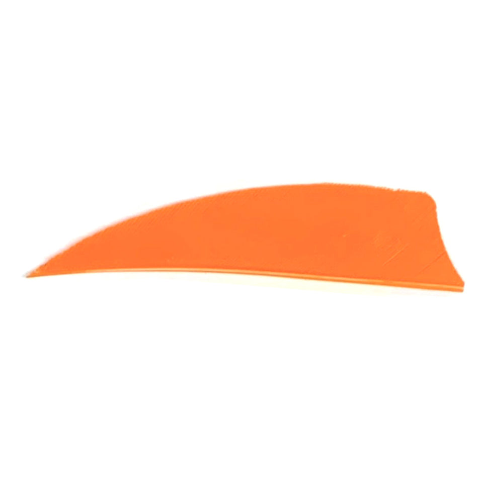 Trueflight 3 in. Orange Shield Cut Fletching Feathers LW 100 pk.