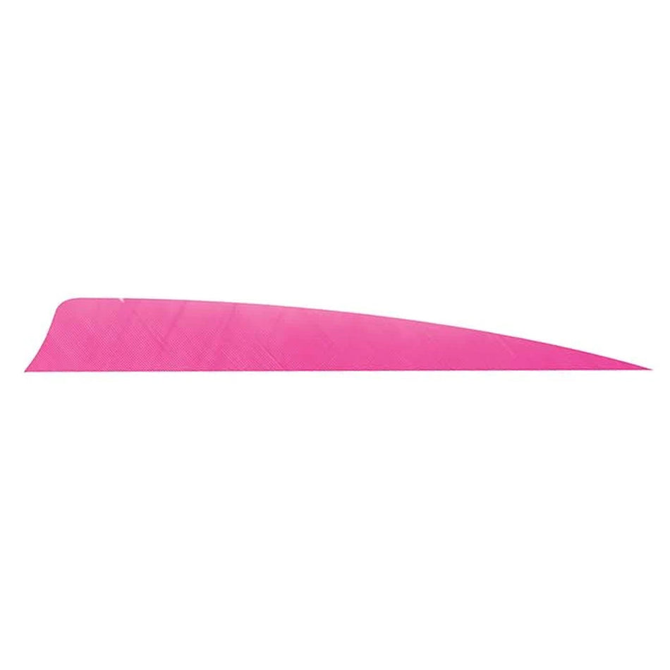 Trueflight 4 in. Pink Shield Cut Fletching Feathers LW 100 pk.