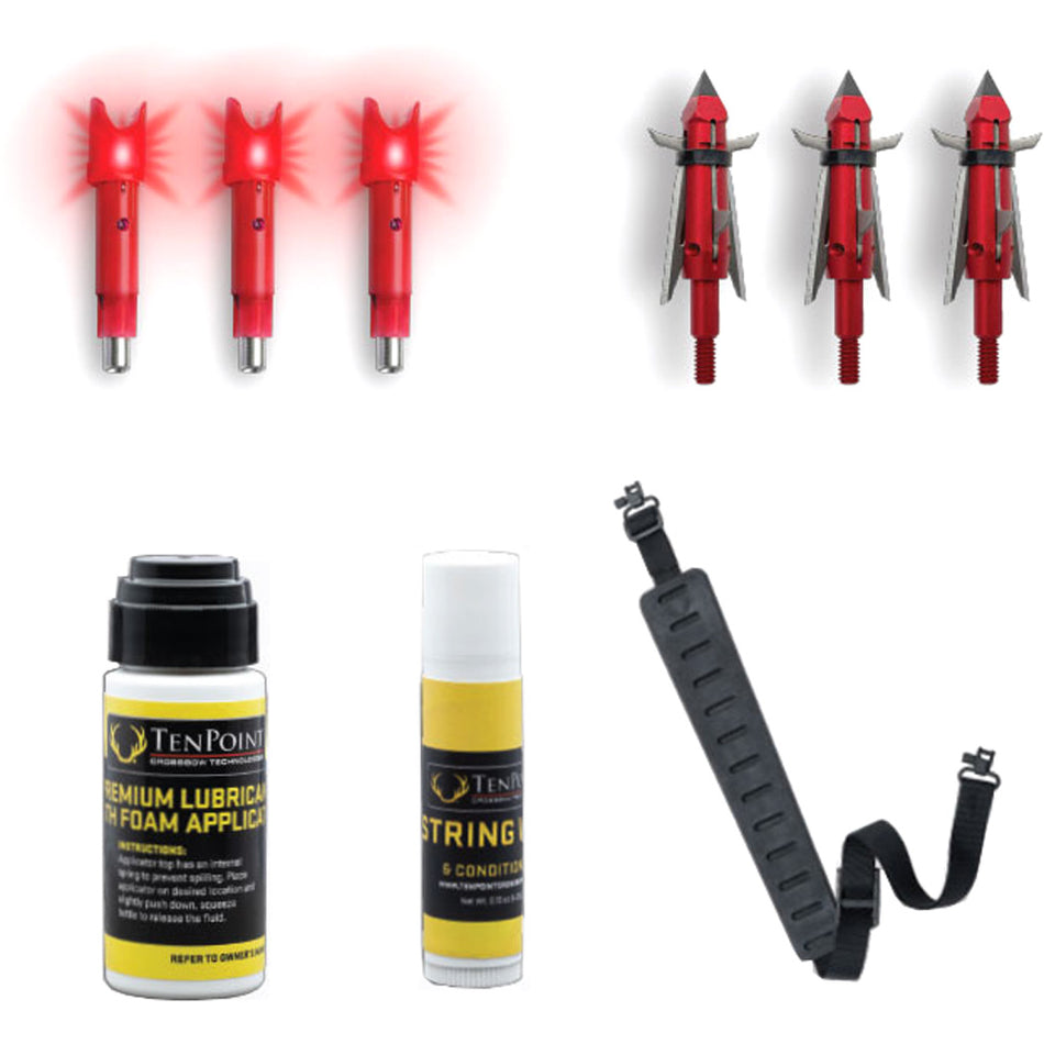 TenPoint Crossbow Accessory Kit with Broadheads and Nocks