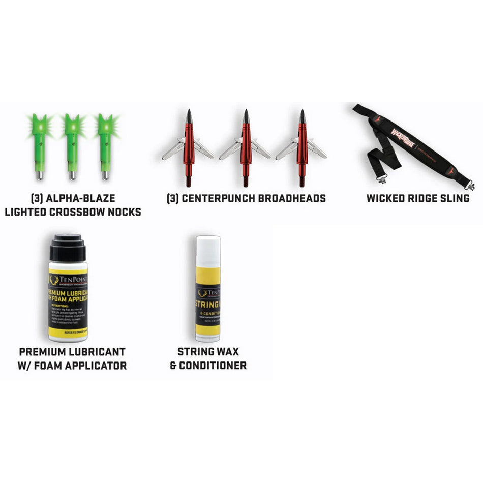 Wicked Ridge Crossbow Accessory Kit with Broadheads and Nocks
