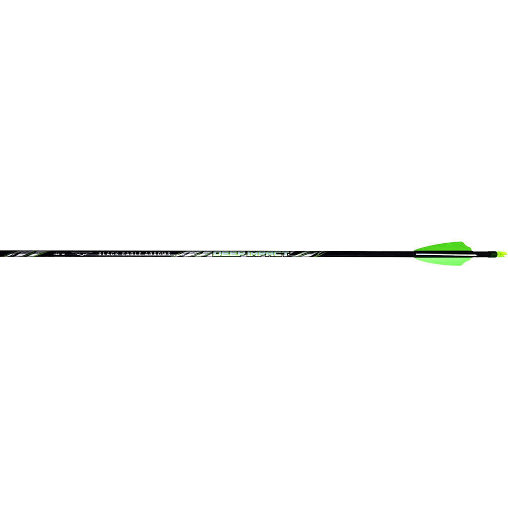 Black Eagle Deep Impact Arrows .001 400 Spine 2.5" Shield Cut Vanes Fletched 6 pk.