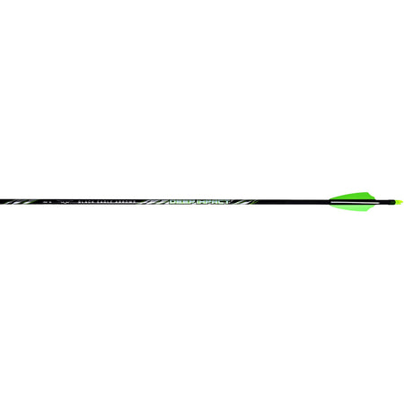 Black Eagle Deep Impact Arrows .001 400 Spine 2.5" Shield Cut Vanes Fletched 6 pk.
