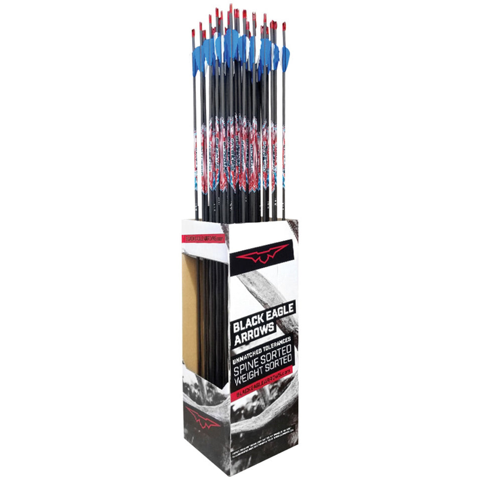 Black Eagle Intrepid Youth Arrows 800 Spine AAE EP 1.6 Vanes 36 pk.